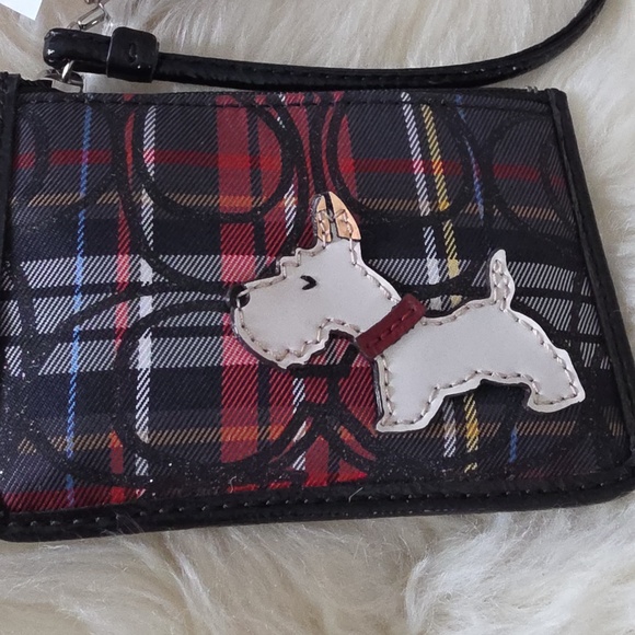 Adorable NWT Coach Signature Tartan Scotty Dog Mini Skinny ID Wallet β€οΈπβπ¦ΊπΎπ€ - Picture 2 of 16